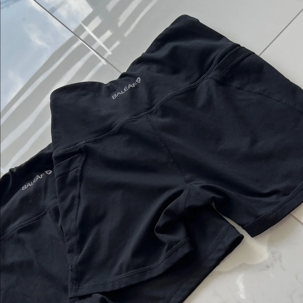 Baleaf Women's Black Athletic Shorts - Picture 3 of 3